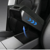 Center Console Armrest Riser with Hidden Sliding Storage for Model 3 Highland & Model Y Juniper