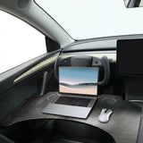 Carbon Fiber Pattern Foldable Working Tray Table for Model 3 Highland & Model Y Juniper | ABS