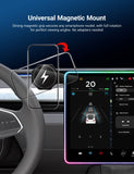 Ambient Light Screen Edge Protector With Wireless Charging Phone Holder for Model 3/Y - Tesery Official Store