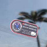 Anti-Theft Warning Sentry Mode Clings (4pcs) for Tesla - Tesery Official Store