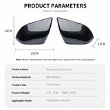 Carbon Fiber Mirror Caps for Model S / X | Sport Style | 2 Finishes | 4 Versions