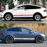 Car Door Side Skirt Stickers Auto Decor Decal for Tesla Model 3 Model S Model X 2PCS/set - Tesery Official Store
