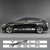 Car Door Side Skirt Stripes Sill Sticker Body Decal for Tesla Model S/3/X/Y (2pcs/set) - Tesery Official Store