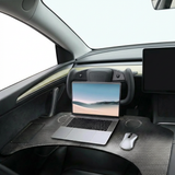 Carbon Fiber Pattern Foldable Working Tray Table for Model 3 Highland & Model Y Juniper | ABS - Tesery Official Store