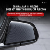 Carbon Fiber Mirror Caps for Model S / X | Sport Style | 2 Finishes | 4 Versions