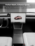 Dry Carbon Fiber Center Console Cover For Tesla Model Y Juniper / Model 3 Highland - Tesery Official Store