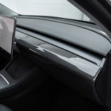 Dry Carbon Fiber Upper Dash Overlay for Model 3 / Y - Tesery Official Store
