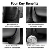 Tesvra Upgraded Mud Flaps Splash Guards for Tesla Model 3 /Model 3 Highland / Model Y / Model Y Juniper