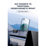 Invisible Magnetic Phone Mount for Tesla