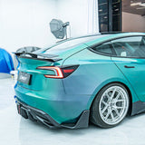 GT - Style Carbon Fiber Rear Spoiler Wing for Model 3 Highland - Tesery Official Store
