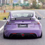 GT - Style Carbon Fiber Rear Spoiler Wing for Model 3 Highland - Tesery Official Store