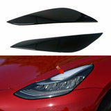 Headlight eyelid trimming eyebrow stickers suitable for Tesla Model 3 （2017-2021） - Tesery Official Store