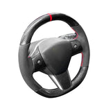 Model 3 / Y Alcantara Carbon Fiber Steering Wheel【Style 15】 - Tesery Official Store