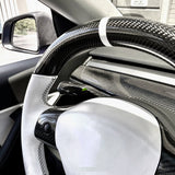 Model 3 / Y Round Carbon Fiber Steering wheel 【Style 11】 - Tesery Official Store