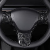 Model 3 / Y Steering Wheel Patch - Carbon Fiber Interior Mods - Tesery Official Store