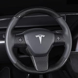 Model 3 / Y Steering Wheel Patch - Carbon Fiber Interior Mods - Tesery Official Store