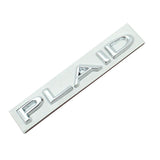Plaid Letter Logo sticker for Tesla Model 3/Y/X/S - Tesery Official Store