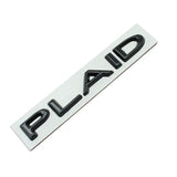 Plaid Letter Logo sticker for Tesla Model 3/Y/X/S - Tesery Official Store