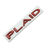 Plaid Letter Logo sticker for Tesla Model 3/Y/X/S - Tesery Official Store