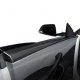Real Dry Carbon Fiber Upper Door Trim Panel Overlay for Model 3 Highland & New Model Y - Tesery Official Store