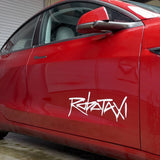 Reflective Robotaxi Decal | Tesla Body & Window Waterproof PVC Sticker - Tesery Official Store