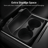 Silicone Center Console Cup Holder Insert for Model 3 & Model Y | Anti - Spill - Tesery Official Store