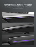 TESERY Dry Carbon Fiber Door Trim Cover for Tesla Model Y Juniper - Tesery Official Store