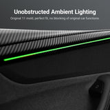TESERY Dry Carbon Fiber Full Upper Oversized Extended Door Panel Overlays for Model Y Juniper - Tesery Official Store