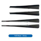 TESERY Dry Carbon Fiber Full Upper Oversized Extended Door Panel Overlays for Model Y Juniper - Tesery Official Store