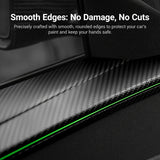 TESERY Dry Carbon Fiber Full Upper Oversized Extended Door Panel Overlays for Model Y Juniper - Tesery Official Store