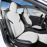 TESERY Seat Covers for Tesla Model 3 Highland / Model Y - Black and Whtie