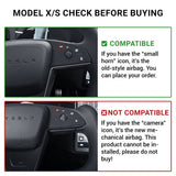 TESERY Touch Horn Carbon Fiber Yoke Plaid Steering Wheel Upgrade for Tesla Model S / X 2021 - 2023 - Tesery Official Store