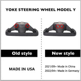 TESERY Yoke Carbon Fiber Steering Wheel for Model 3 / Y【Style 37】 - Tesery Official Store